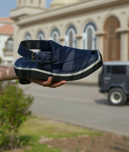 Royal Blue Kaptaan Chappal