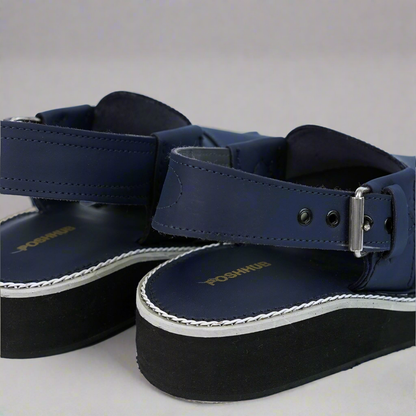 Royal Blue Kaptaan Chappal