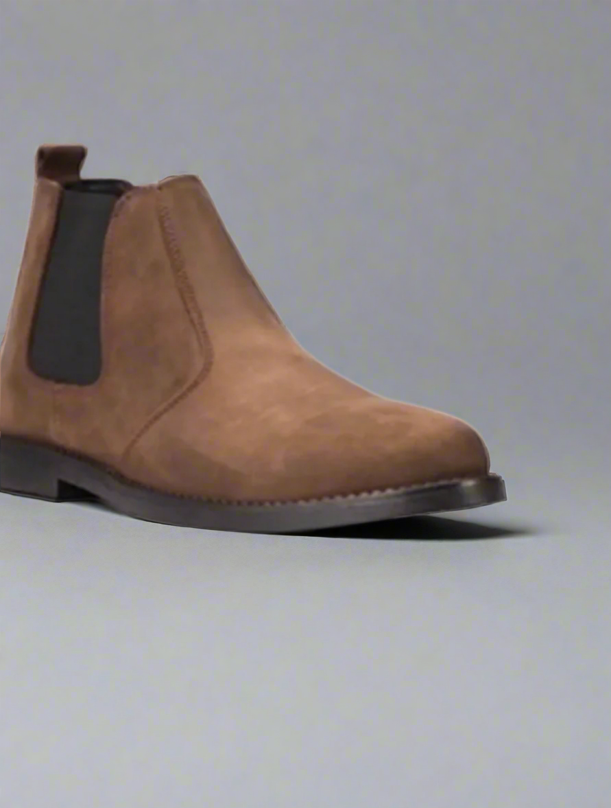 Brown Leather Chelsea Boots