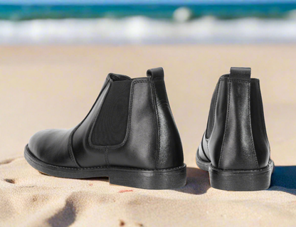 Black Cow Leather Chelsea boots